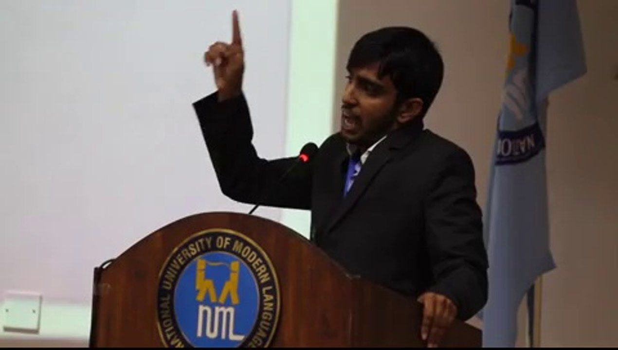 Syed Muhammad Ali Shah (MSC IR NUML)Got 1st prize in inter campuses speech competition NUML.