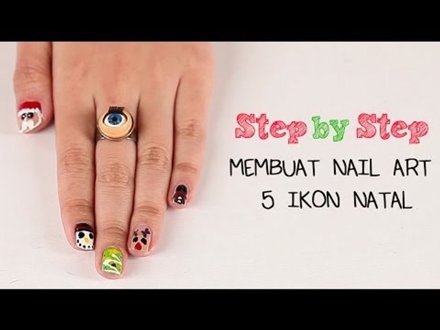 D I Y Darling Membuat Nail Art 5 Ikon Natal Video Dailymotion