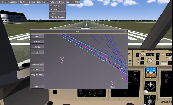 Flightgear Tutorial - how to do an ILS Landing in the 777-200ER - KSFO