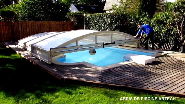 FONCTIONNEMENT ABRI DE PISCINE BAS EN VIDEO par ABRIS ARTECH Fabricant Français