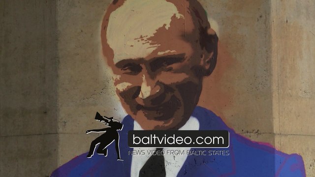 Graffiti with Putin appeared in Tartu