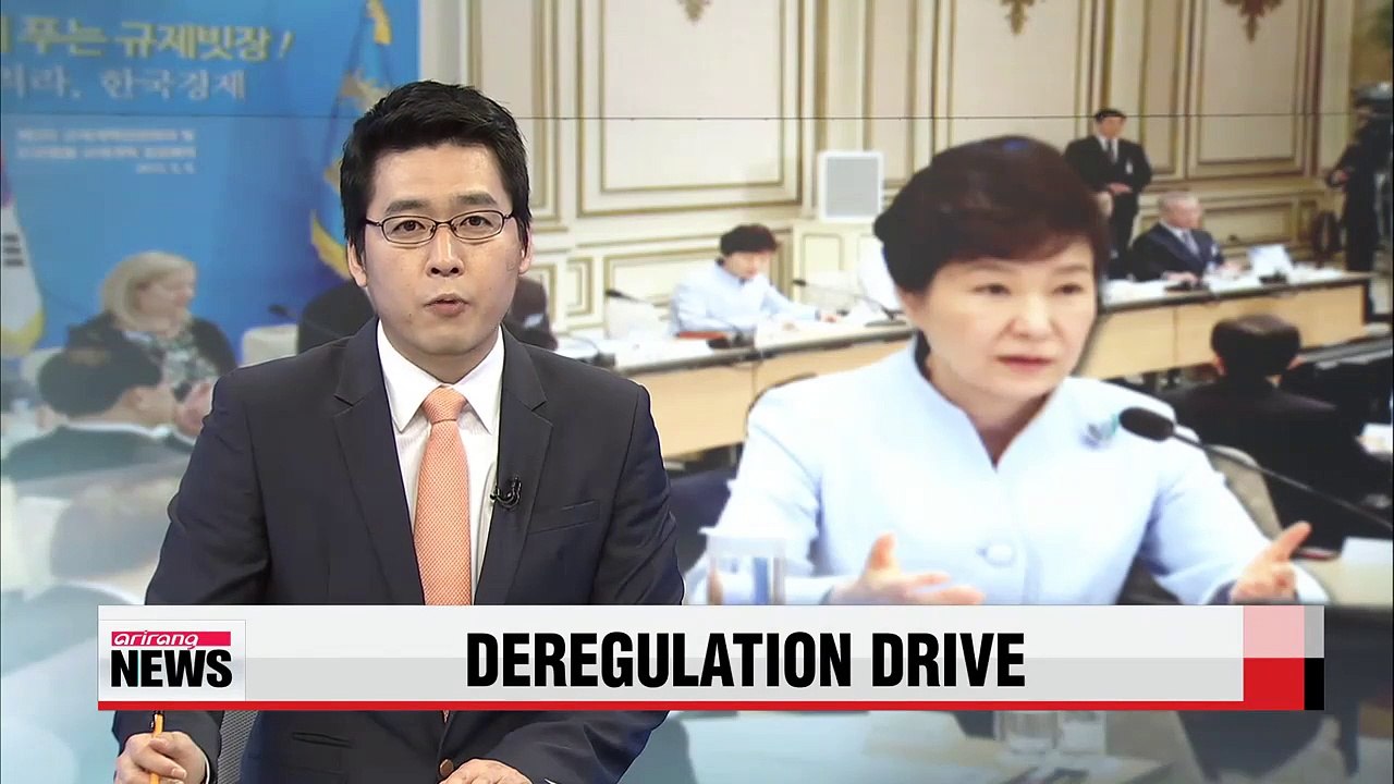 President Park checks progress of her deregulation drive