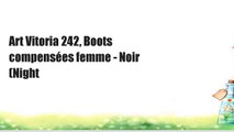 Art Vitoria 242, Boots compensées femme - Noir (Night