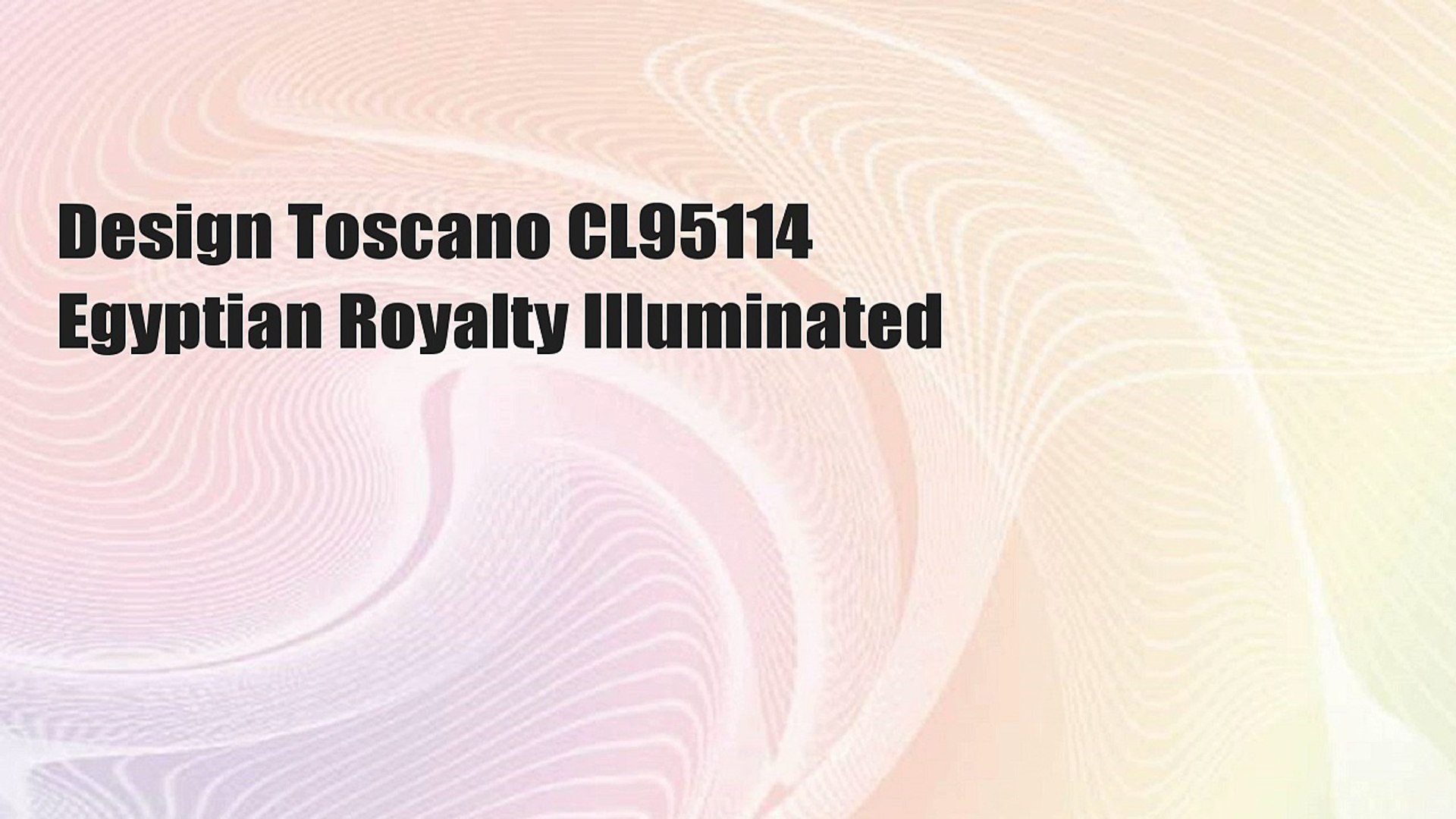 ⁣Design Toscano CL95114 Egyptian Royalty Illuminated