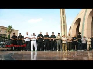 جنازة عسكرية لضابط الشرطة «شهيد سوهاج»