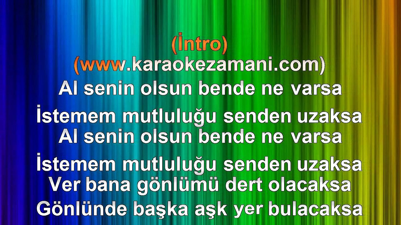 Ferhan - Al Senin Olsun - (Orhan Gencebay) - (2011) - TÜRKÇE KARAOKE