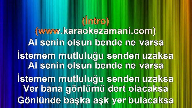 Ferhan - Al Senin Olsun - (Orhan Gencebay) - (2011) - TÜRKÇE KARAOKE