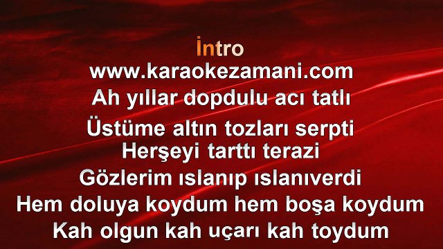 Ferhat Göçer - Ah Yıllar - 2010 - (Orjinal Orkestra) - TÜRKÇE KARAOKE