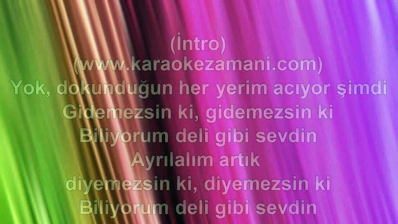 Ferhat Göçer - Ayrılsak Ölürüz Biz - 2011 - TÜRKÇE KARAOKE