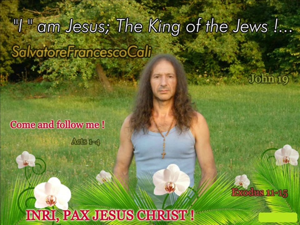IN.RI, PAX" I am Jesus; The King of the Jews!... SalvatoreFrancescoCali John19;Luke24;1,2Samuel;Exodus11-15