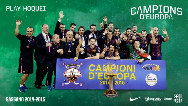FCB Hoquei Patins: Campions Copa d'Europa 2014/15