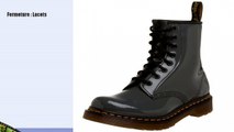 Dr Martens 1460 W Patent Lamper, Boots femme - Gris