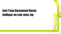 Just Togs Beaumont Boots Jodhpur en cuir avec zip