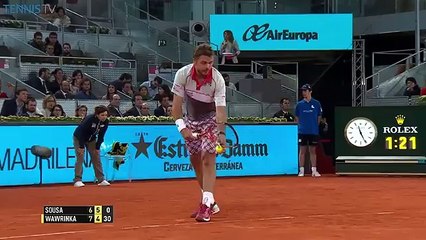 Stanislas Wawrinka Amazing backhand - Mardid 2015 - ateeksheikh