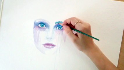 Speed Painting : Heavy Heart (watercolor)