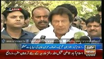 Imran talks to media after meeting chairman Nadra