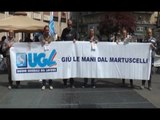 Napoli - Scuola, la protesta della Ugl (05.05.15)