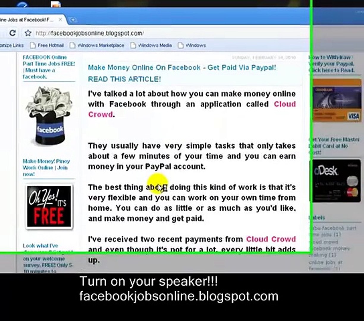 ⁣Part Time Jobs Facebook _ How to Make Money on Facebook Free