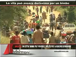 In citta bimbi piu poveri
