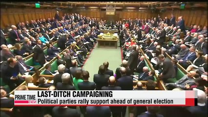 Britain's political leaders campaign on eve of vote