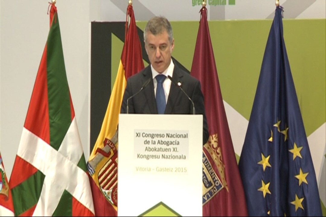 Urkullu: "La sociedad reclama acuerdos y no pleitos"
