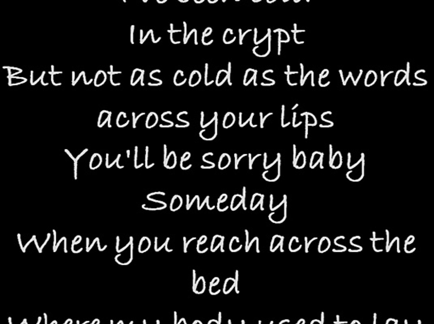 Three Days Grace Chalk Outline Onscreen Lyrics - Vidéo Dailymotion