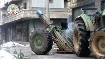 FSA targets gatherings Assad forces with rocket propelled cannon Hell