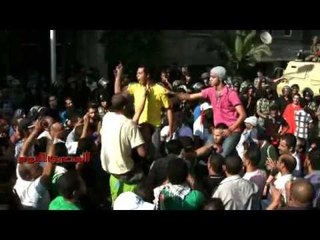 استمرار المظاهرات أمام السفارة الإسرائيلية