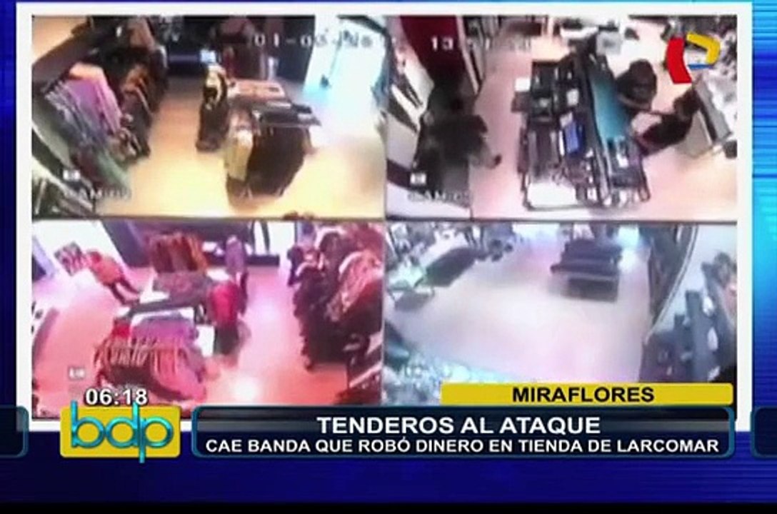 Miraflores: cae banda que intentó robar dinero en tienda de Larcomar