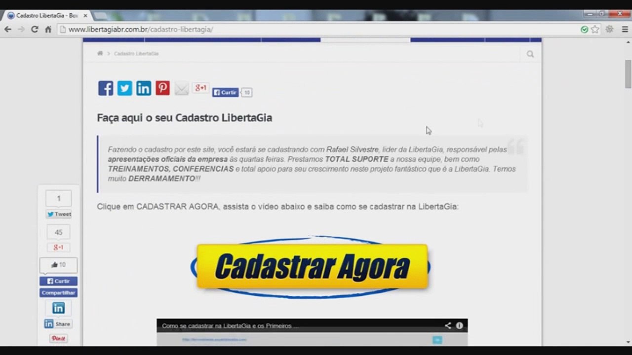 Veja Como se cadastrar Na Libertagia Passo A Passo Completo 2015
