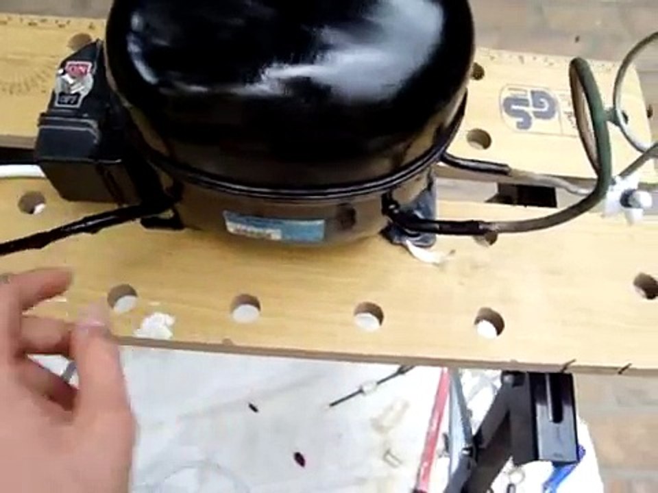 Construir compresor de aire con motor de un frigorífico