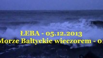 Łeba - 12.2013 - Wzburzone Morze Bałtyk - Baltic Sea