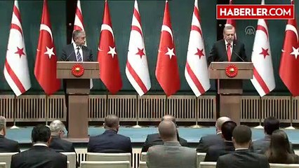 Erdoğan ve Akıncı Ortak Basın Toplantısı