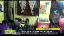 Sujetos robaron tres mil soles de local de cabinas de internet en Huaral