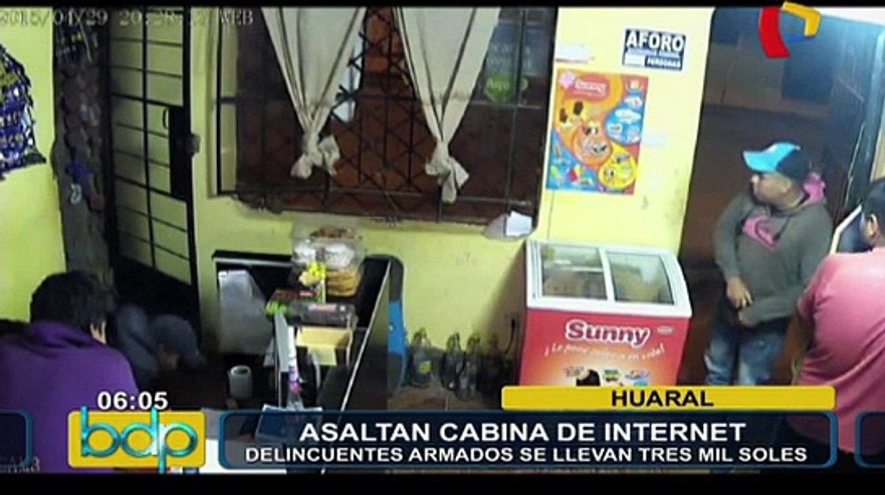 Sujetos robaron tres mil soles de local de cabinas de internet en Huaral