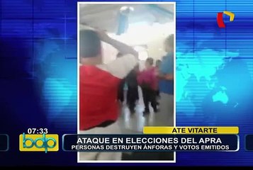 Ataque en elecciones internas del APRA: destruyen ánforas y votos emitidos