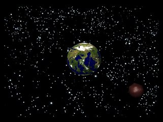 A Night In Space (Created in Maya 2010)