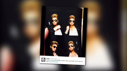 Adele Celebrates Birthday Dressed as George Michael