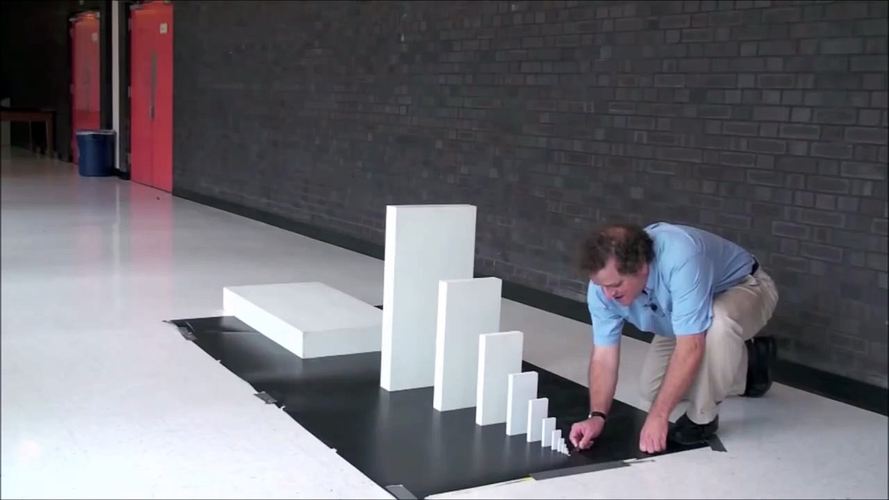 AMAZING! Giant Domino Drop!