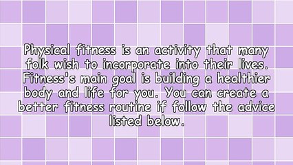 The Simplest Way To Get A Fit Body