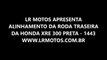LR Motos - Alinhamento de Roda de Moto - Traseira da Honda XRE 300 Preta - 1443
