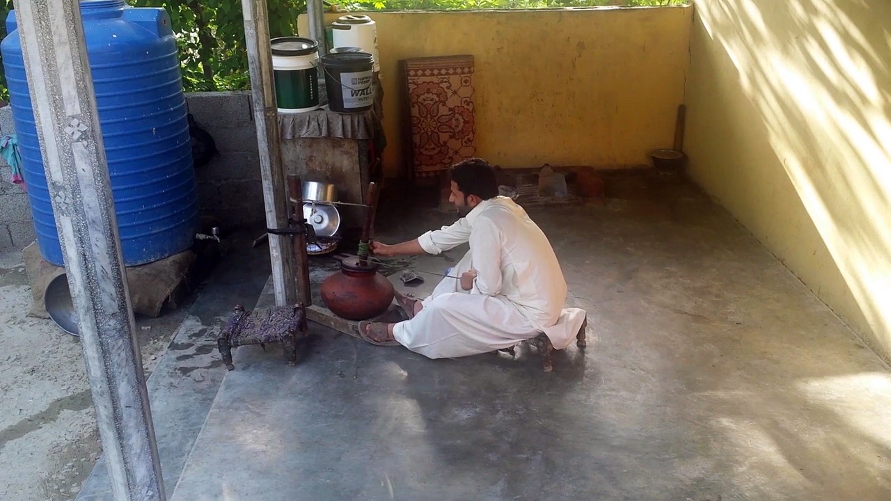 A village life...desi lassi method