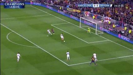 Neymar Incredible Miss Goal - Barcelona 0-0 Bayern Munich - 06-05-2015