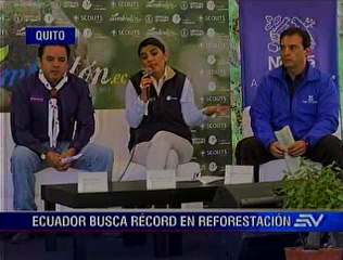 Ecuador va por un récord Guinness con una reforestación masiva