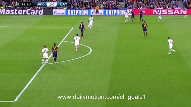 Messi Goal | Barcelona 1-0 Bayern | Champions League