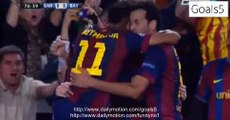 Lionel Messi Goal Barcelona 1 - 0 Bayern Champions League 6-5-2015