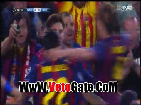 ميسى يتقدم بالهدف الاول برشلونه فى مرمى بايرن ميونخ