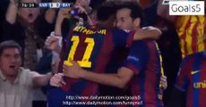 Lionel Messi Goal Barcelona 1 - 0 Bayern Champions League 6-5-2015