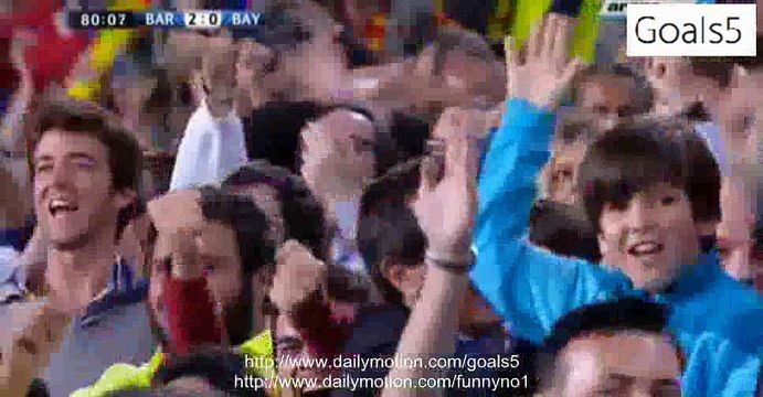 Lionel Messi 2 nd Goal Barcelona 2 - 0 Bayern Champions League 6-5-2015