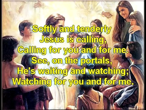 Softly and Tenderly - with lyrics - Alan Jacksons